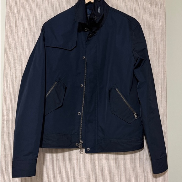 WOOLRICH Navy Blue Men's Jacket Polyester windbreaker Bomber Size:M - Picture 1 of 7